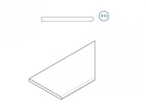 Бортик Italon Дистрикт X2 620090000264 Эмеральд закругленный правый 30x60