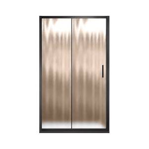 Душевая дверь в нишу Vincea Garda VDS-1G120CHB 120 см, профиль черный, стекло шиншилла