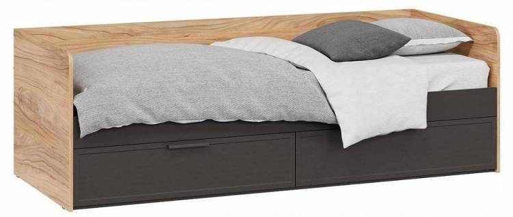 Кровать односпальная Трия Стелла TRI_261954 Серый вулкан/Фон серый/Яблоня Беллуно