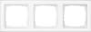 Рамка 3-постовая Gira E2 полностью надписываемая чисто-белый глянцевый 071322