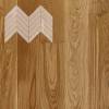 Паркетная доска Lab Arte Chevron Французская Елка Дуб Рустик лак без браша 600-490x110x14/3
