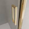 Душевая дверь BelBagno Luce LUCE-BF-1-100-C-ORO профиль золото глянцевое, стекло прозрачное, 100x195 фото 2
