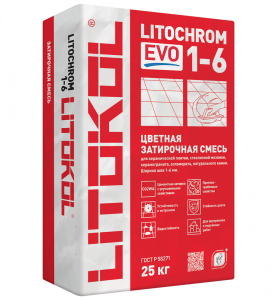 Затирка Litokol Litochrom 1-6 EVO цементная LE.316 персиковый 25 кг