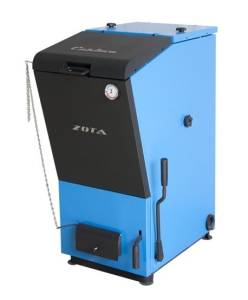 Твердотопливный напольный котел отопления, одноконтурный ZOTA Carbon 50