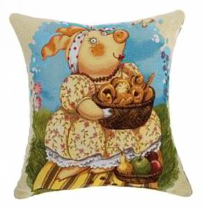 Подушка декоративная АРТИ-М Хозяюшка с баранками art_850-902-18 (45x45 см)