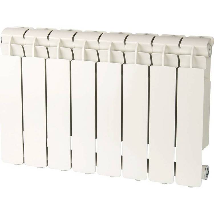 Алюминиевый секционный радиатор отопления Global Vox-R VX02001010 белый 10 секций