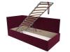 Кровать Лига Диванов Лига-039 122069L красный левая 90x200 фото 6