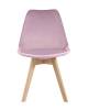 Набор из 4 стульев Stool Group Frankfurt Y863 velvet pink X4 розовый фото 3