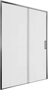 Душевая дверь в нишу Aquanet Pleasure Evo AE65-N130-CT профиль хром, прозрачное стекло