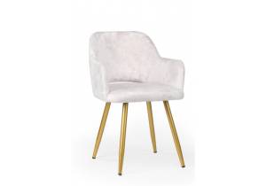 Стул на металлокаркасе Notta Эолин 360 631693 светло-бежевый (simple 011) / золотой