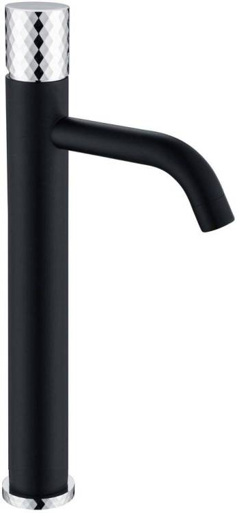 Смеситель для раковины Boheme Stick 122-BCR black diamond chrome