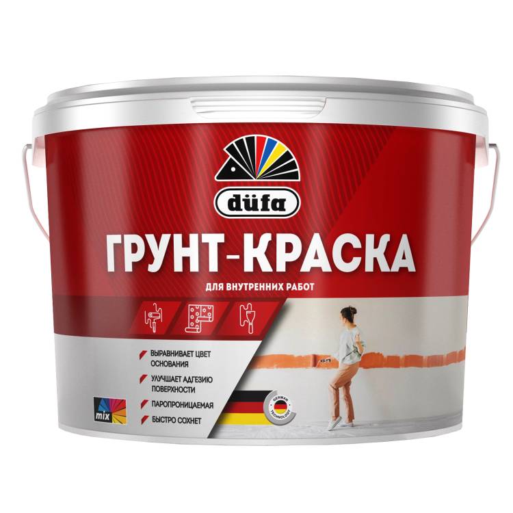 Краска грунтовочная водно-дисперсионная Dufa Грунт-краска 2.5 л