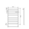Полотенцесушитель водяной Comfysan Luce 013493 W-8 80/50 белый матовый фото 3