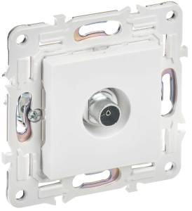 ТВ-розетка оконечная IEK Skandy SK-A10-O-K01 арктический белый