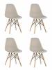Набор из 4 стульев Stool Group Eames Y801 beige X4