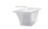 Ванна из искусственного камня Астра-Форм Лотус 185x85 Solid Surface, белая матовая фото 3
