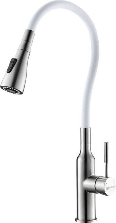 Смеситель для кухни Lemark Expert LM5082S-White с гибким изливом