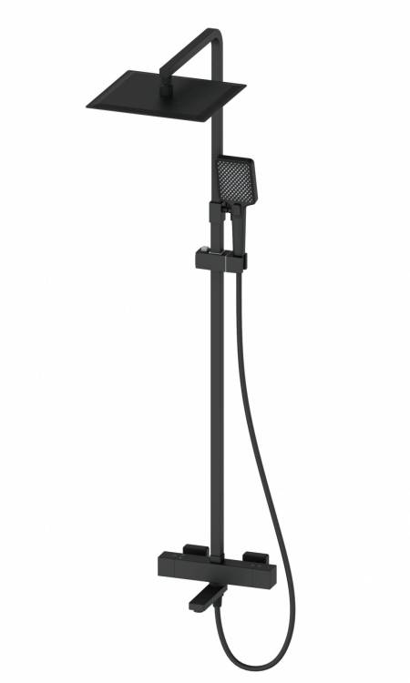 Душевая стойка Wonzon & Woghand WW-88739901-MB с термостатом, черный