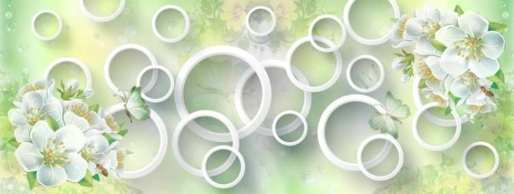 3D Фотообои Artegrafico «Мятное блаженство» GM-054 канвас