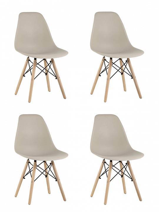 Набор из 4 стульев Stool Group Eames Y801 beige X4