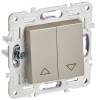 Выключатель жалюзи IEK Skandy SK-V15-0-10-K37 шампань