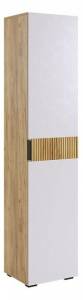 Шкаф для белья Mebelson Бери MPR-023.2563 дуб крафт золотой/белое дерево