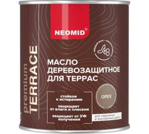 Масло для деревянных фасадов Neomid Facade шелковисто-матовое орех 0.75 л