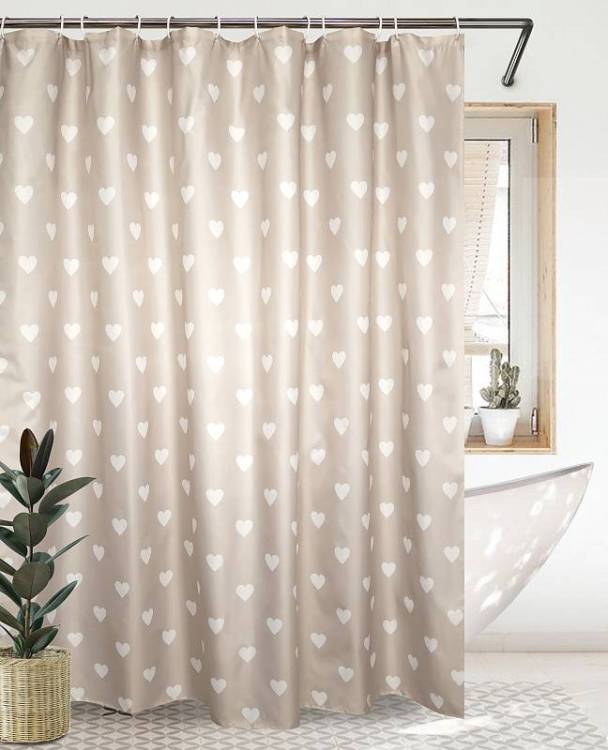 Шторка для ванной Bath Plus Charme Orange Heart ch14164-0 180x180 бежевая