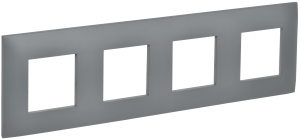 Рамка 4-постовая IEK Skandy SK-M42-K03 серый