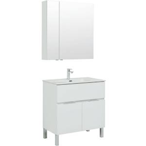 Мебель для ванной Aquanet Алвита New 80 274213 белый матовый, 1703x810x465