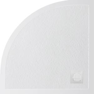 Поддон для душа BelBagno Uno TRAY-MR-UNO-R-90-550-35-W-BO с сифоном и белой матовой декоративной накладкой, 90x90