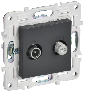 ТВ-розетка TV+SAT IEK Skandy SK-AF20-O-K48 титан