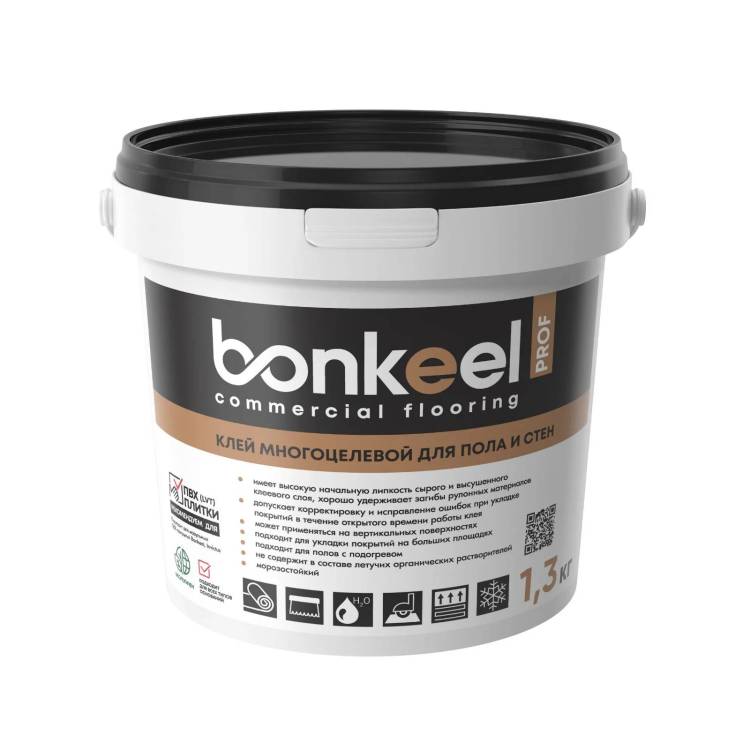 Клей многоцелевой Bonkeel Prof для пола и стен 1.3 кг