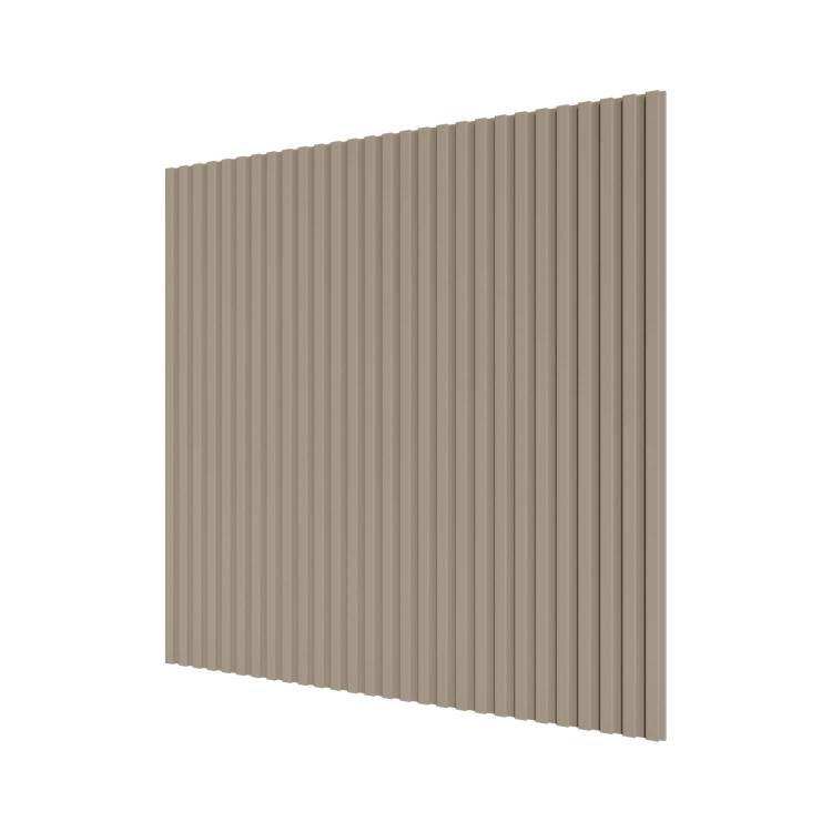 Стеновая квадратная панель МДФ Ликорн Полосы латте 50x50x0.8