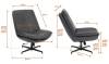 Кресло Tetchair Cosmo 25272 VT shape wood rose велюр, букле фото 17