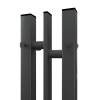 Полотенцесушитель электрический Point Фрея PN20718GB П2 100x800 диммер слева, графит блеск фото 4