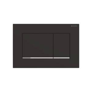 Кнопка смыва Geberit Sigma 30 115.883.14.1 черная матовая, хром глянцевый
