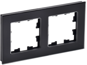 Рамка 2-постовая IEK Brite BR-M22-G-K02 черный