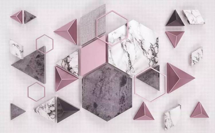 3D Фотообои Artegrafico «Волшебная геометрия» BL-032 песок