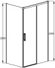 Дверь для душевого уголка Radaway Idea Black KDJ 100 R фото 7