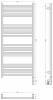 Полотенцесушитель электрический Сунержа Модус 3.1 00-5901-1250 120x50 фото 4