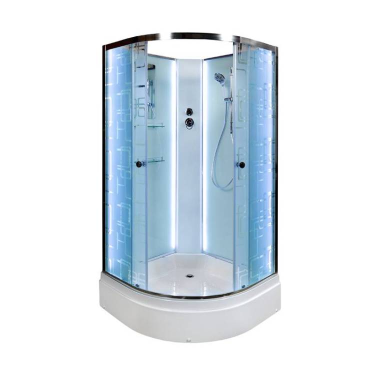Душевая кабина AvaCan EM2780NLED с подсветкой, 80x80x210