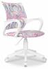 Кресло компьютерное Бюрократ Burokids 1 W 1942510 розовый с цветным рисунком