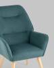 Кресло Stool Group Стерн QH-8857SKP 263-8 green темно-бирюзовый фото 5