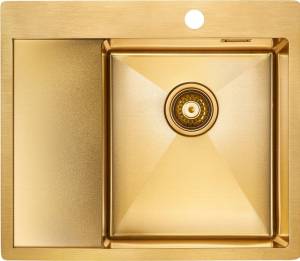 Мойка кухонная Paulmark Alster PM825951-BGR брашированное золото R