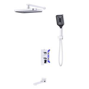 Душевой комплект BelBagno Due DUE-VDSET-CRM хром, встраиваемый, с изливом