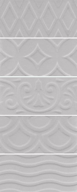 Керамическая плитка Kerama Marazzi Авеллино 16018 серый структура mix 7.4x15