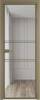 Межкомнатная дверь Profil Doors 2 AX цвет профиля Шампань, стекло безопасное 6 мм ромб серебро 700x2000