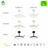 Светодиодная люстра на штанге с вентилятором Mantra Slim Fan 9055 фото 9
