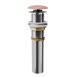 Донный клапан для раковины D&K DC9004 клик-клак, розовый